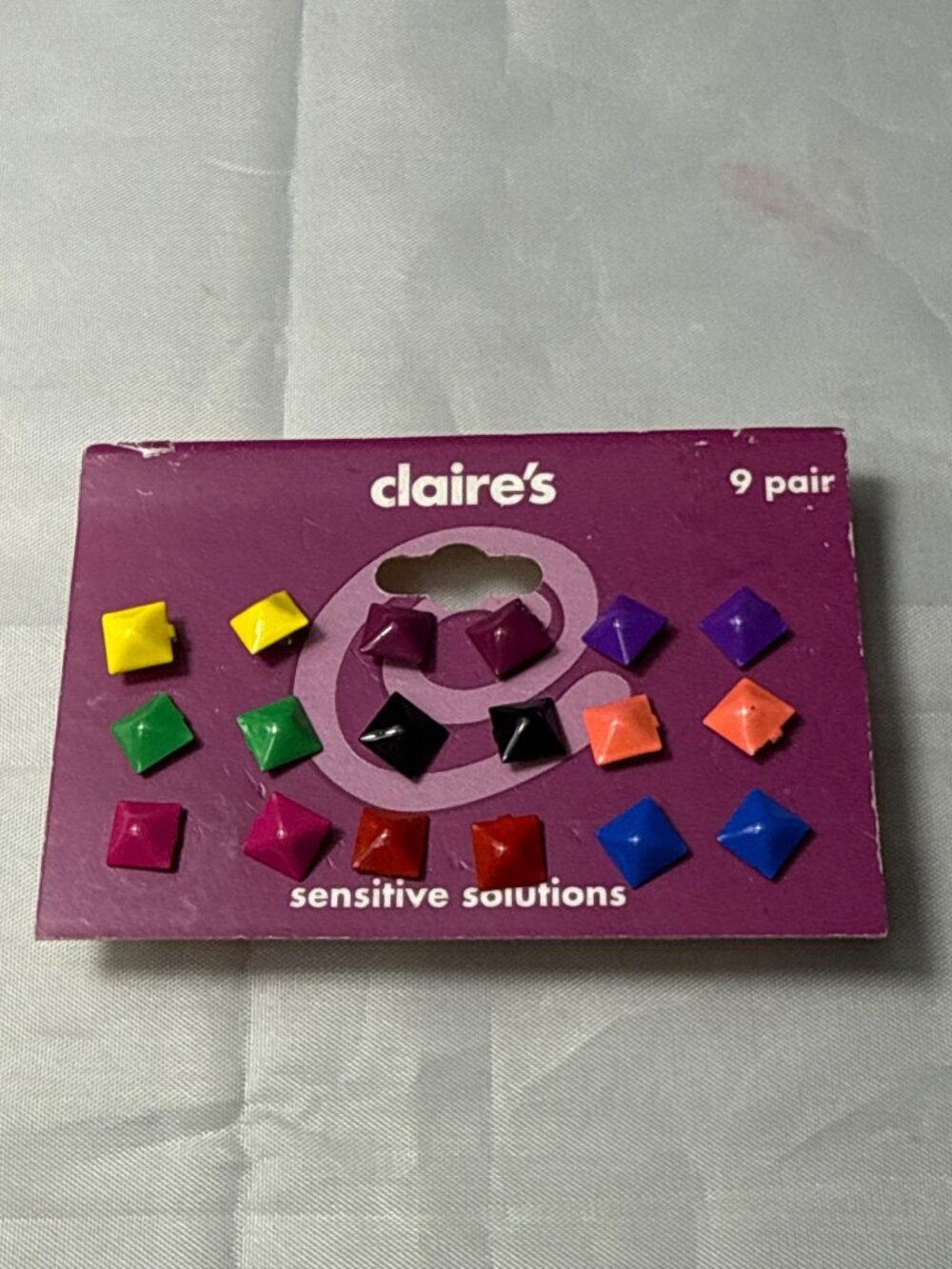 Claires Pyramid Stud Earrings Pack 90s Y2K Mall Goth Grunge Cyber